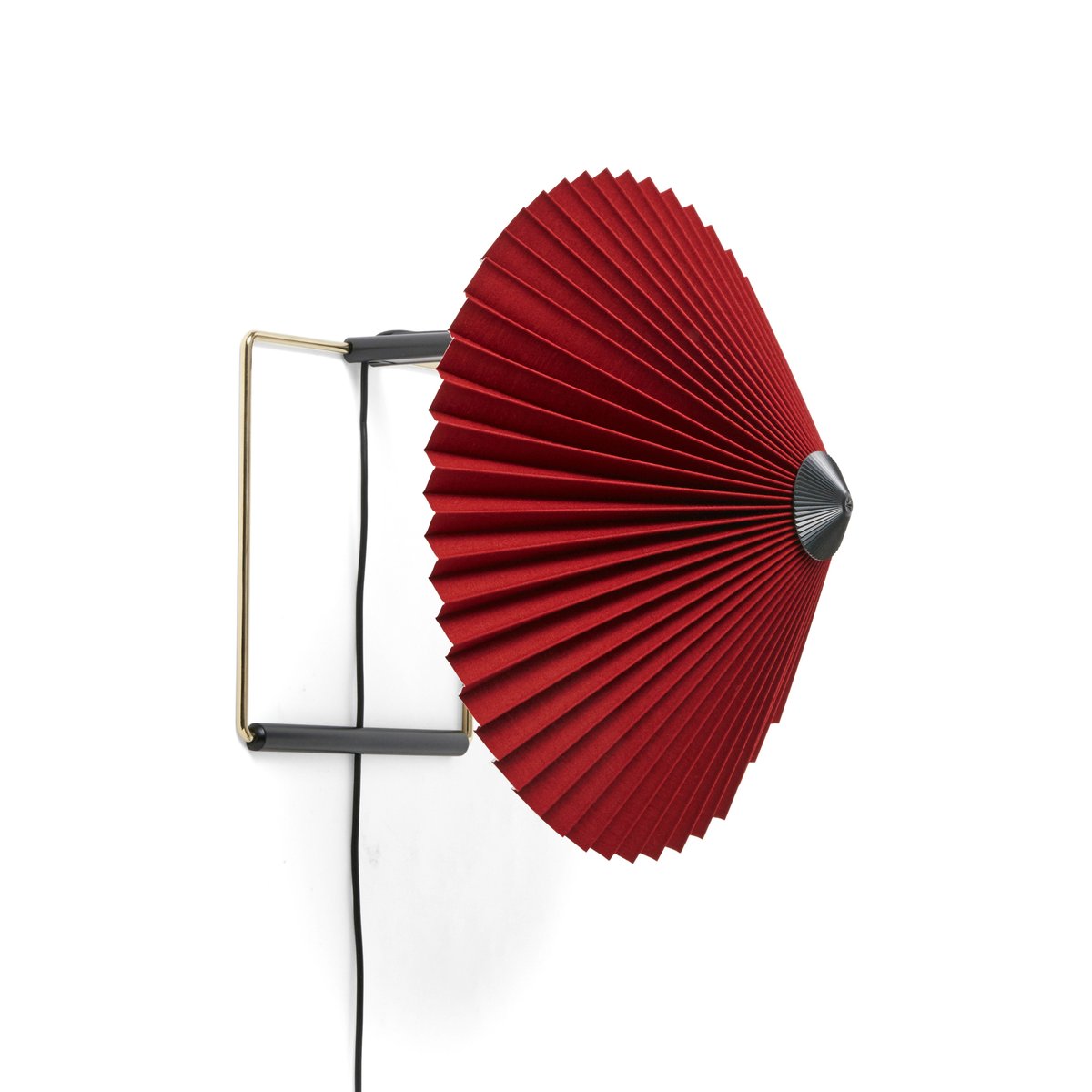 HAY Matin wall lamp Ø30 cm Oxide red shade