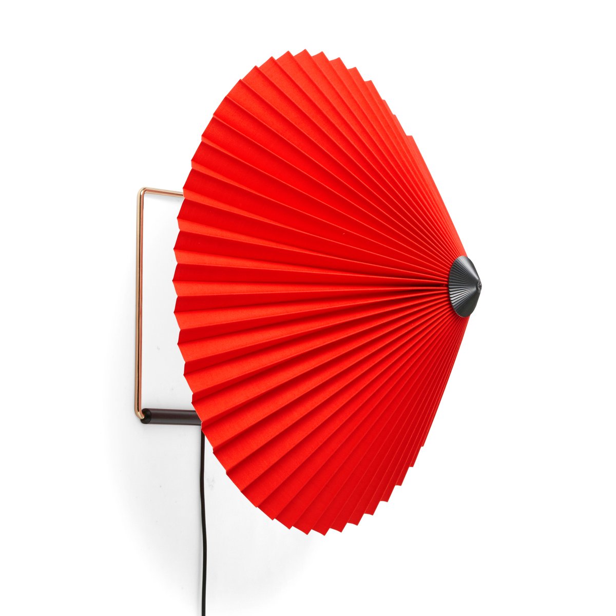 HAY Matin wall lamp Ø38 cm Bright red shade