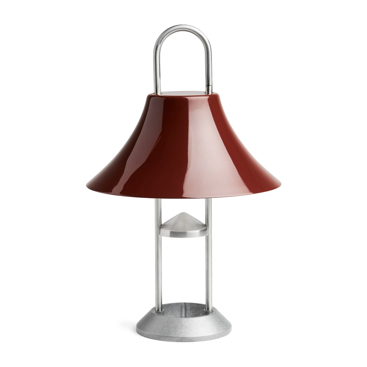 HAY Mousqueton portable table lamp 30.5 cm Iron red