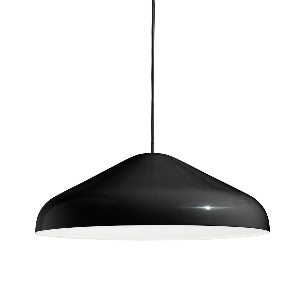 HAY Pao Steel pendant lamp Ø47 cm Soft black