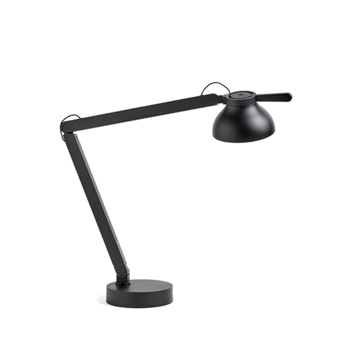 PC Double arm bordslampa, soft black, med lampfot HAY