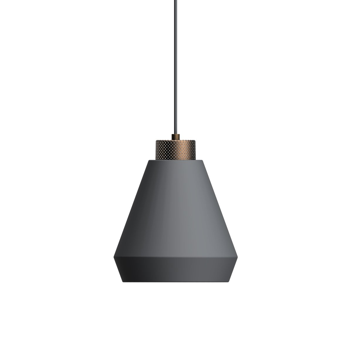 Herstal Edge pendant lamp medium Graphite-bronze