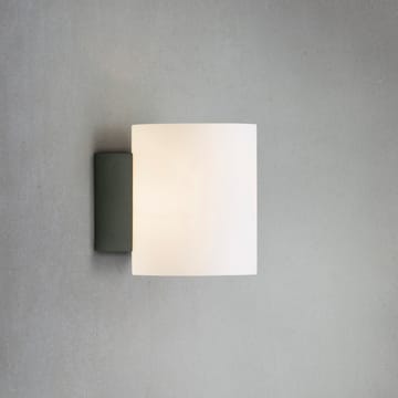 Evoke wall lamp small - anthracite grey-white glass - Herstal