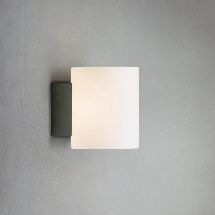 Evoke wall lamp small, anthracite grey-white glass Herstal