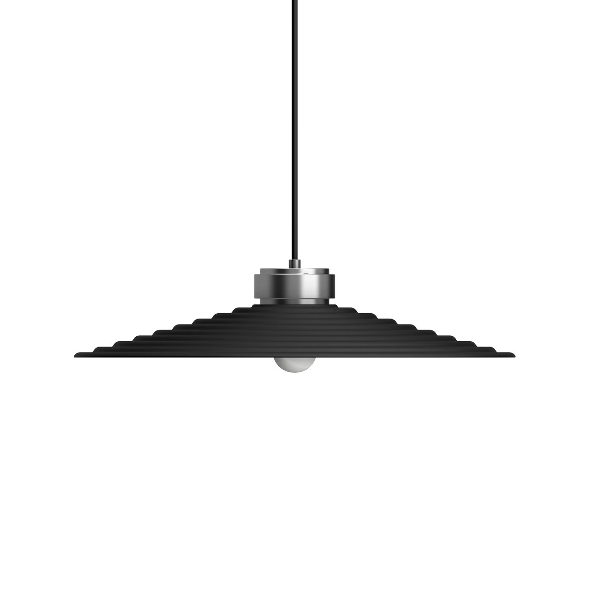 Herstal Sound pendant lamp large Matte black