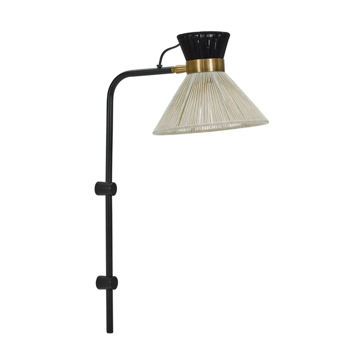 House Doctor Cord wall lamp Black