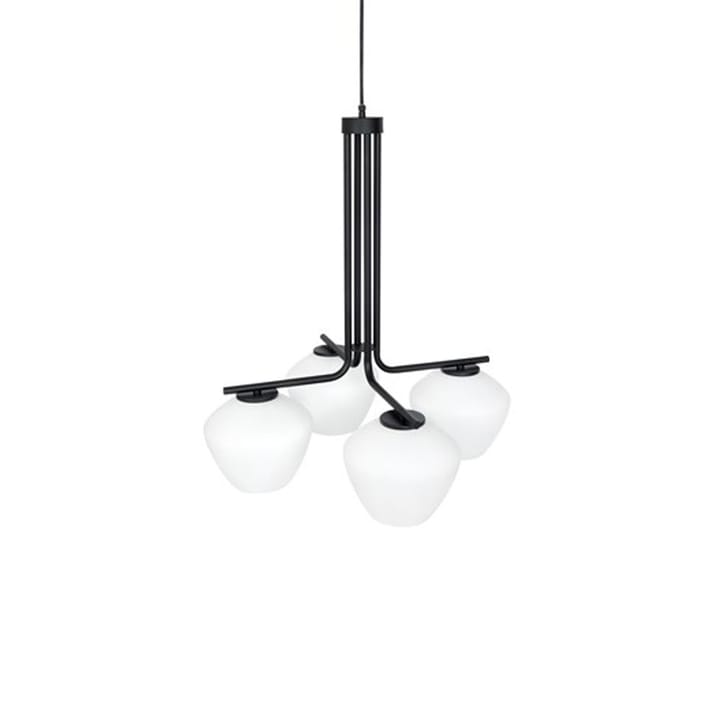 DK 4-Low pendant, Black/opal Konsthantverk