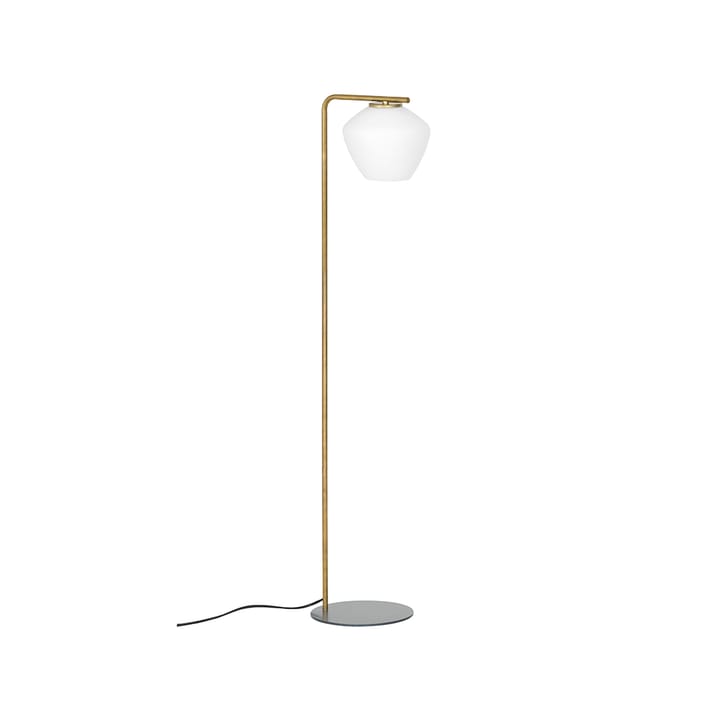 DK floor lamp, Raw brass/matte white Konsthantverk