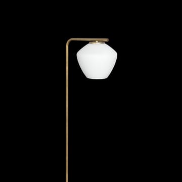 DK floor lamp - Raw brass/matte white - Konsthantverk