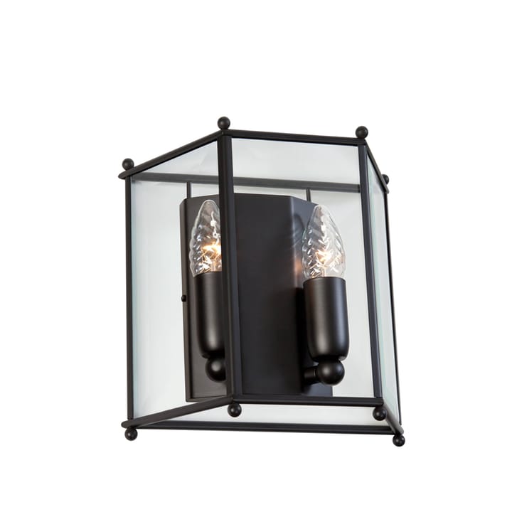 Glimminge wall lamp, Glass/black Konsthantverk