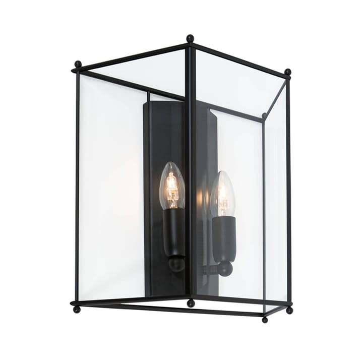 Glimminge wall lamp, Glass/black Konsthantverk