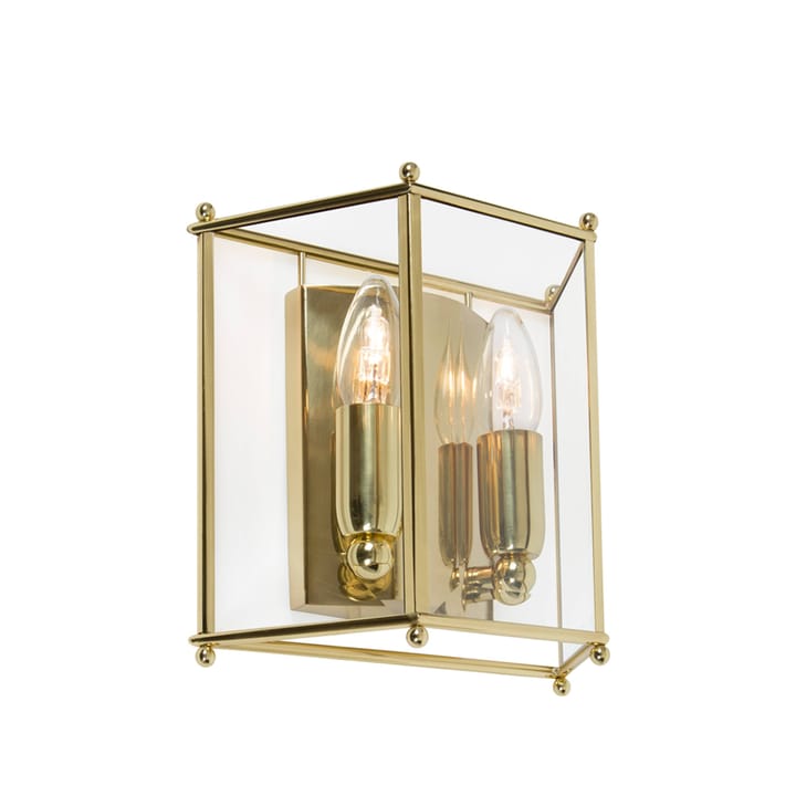 Glimminge wall lamp, Glass/brass Konsthantverk