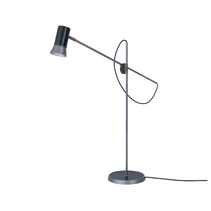 Kusk floor lamp, Raw iron/black leather Konsthantverk