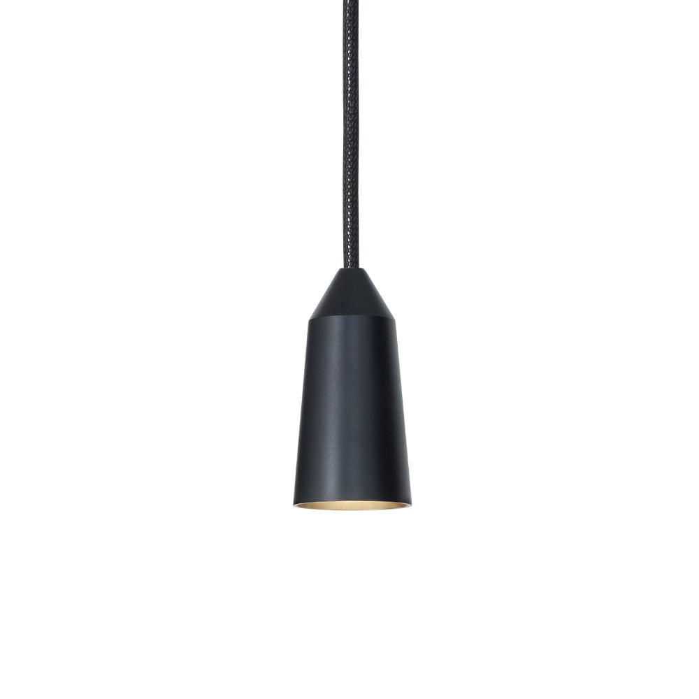 Konsthantverk Massiv pendant Black, double cone