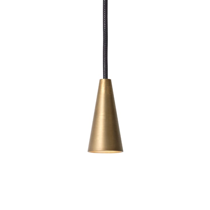 Massiv pendant, Raw brass, cone Konsthantverk