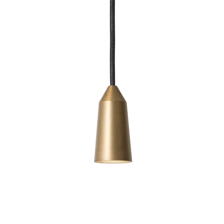 Massiv pendant - Raw brass, double cone - Konsthantverk