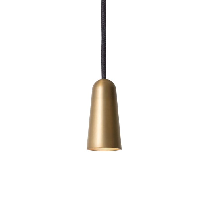 Massiv pendant, Raw brass, round Konsthantverk