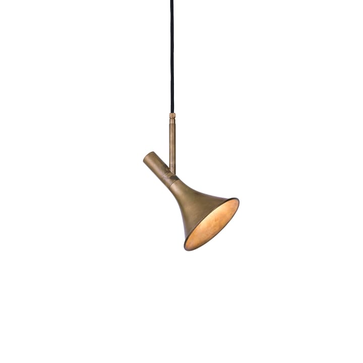 Megafon 1 - Low angle pendant, Brass Konsthantverk