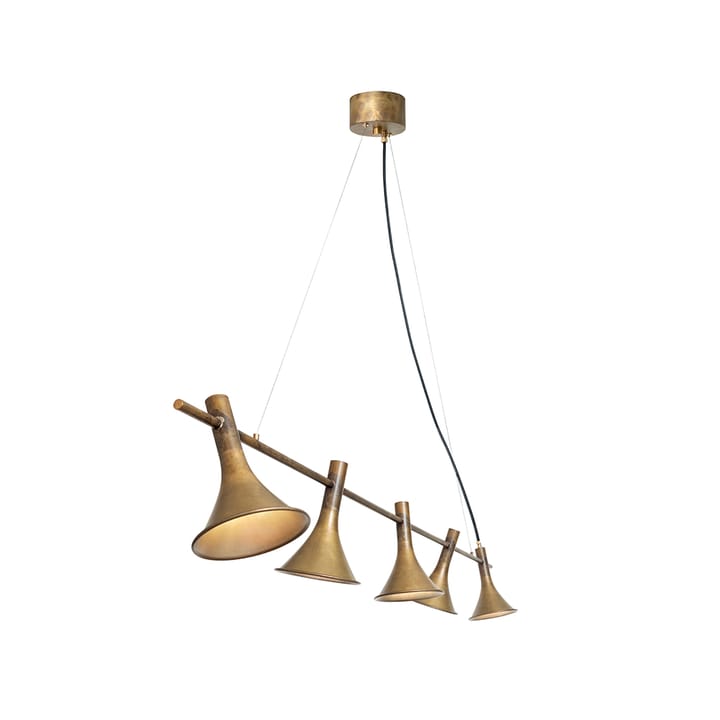 Megafon 5-Low Straight Pendulum, Raw brass Konsthantverk