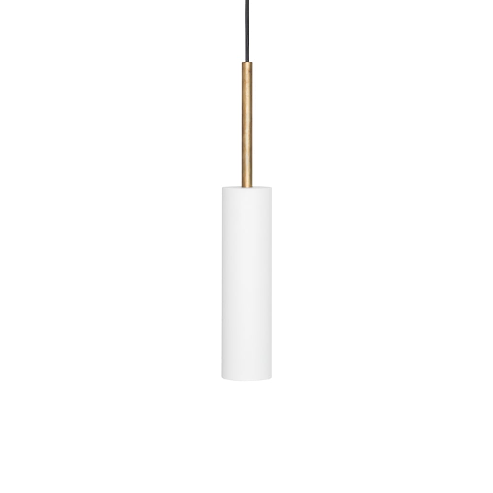 Konsthantverk Stav pendant XL White/raw brass