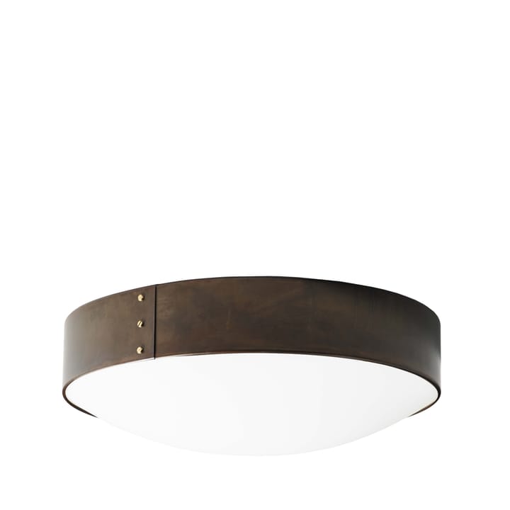 Svep ceiling light, Iron oxide, ø45cm, opal acrylic Konsthantverk