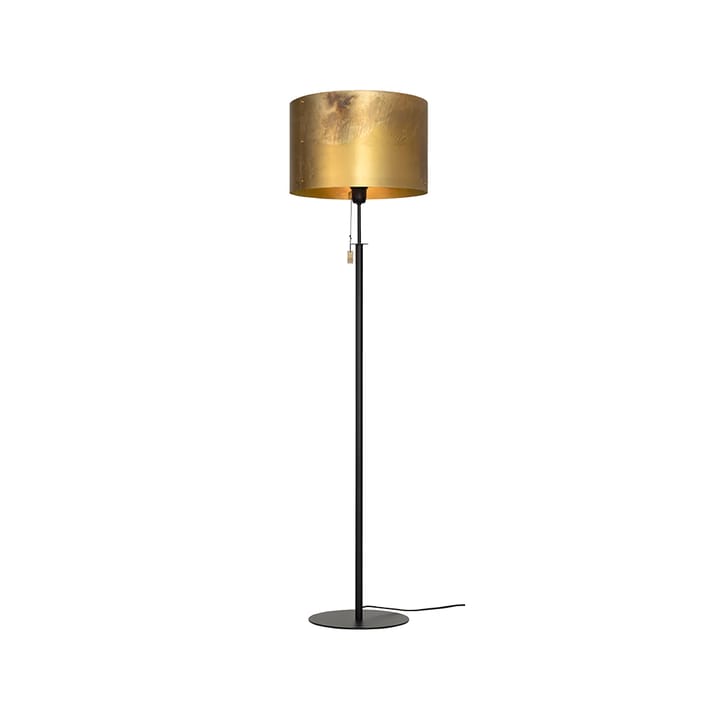 Svep floor lamp - Black/raw brass - Konsthantverk