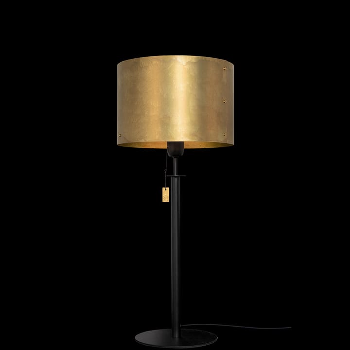 Svep table lamp, Black/raw brass Konsthantverk