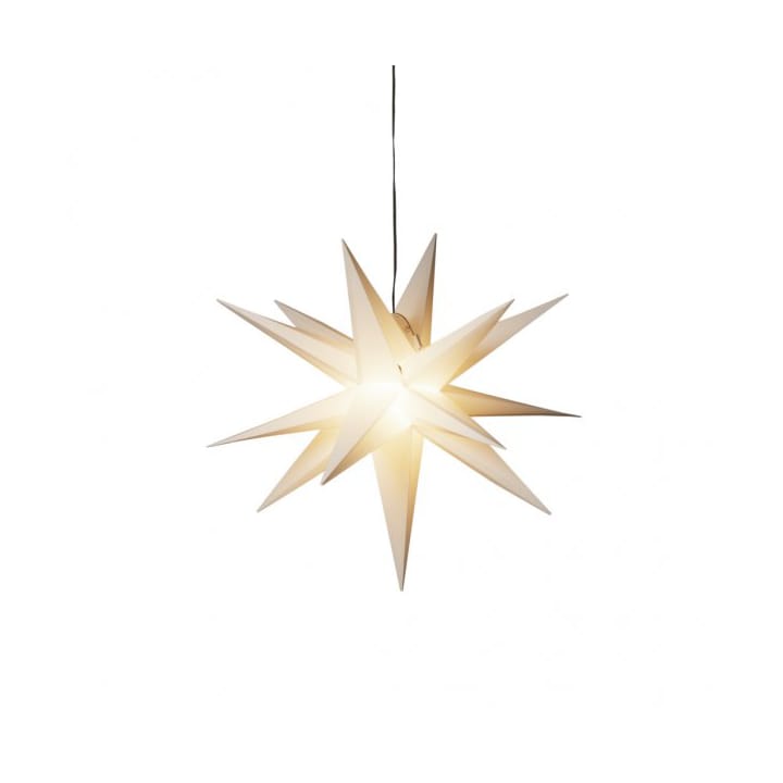 3-D plastic star 60 cm - White - Konstsmide