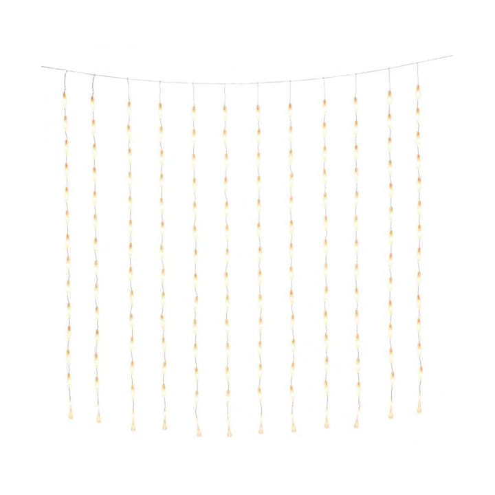 Curtain string drops 400 lights 200 cm - Clear - Konstsmide