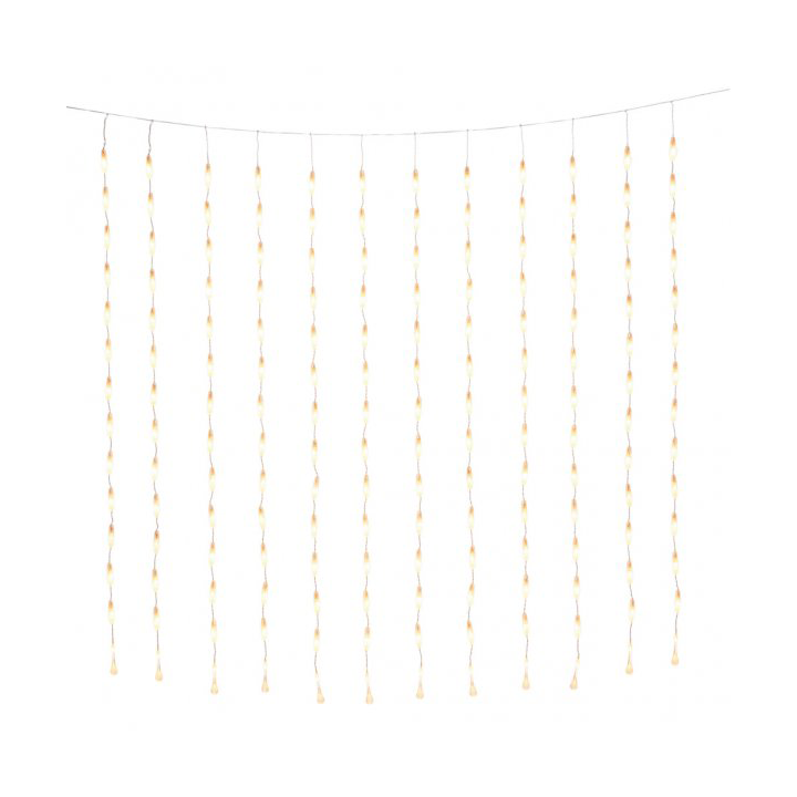 Konstsmide Curtain string drops 400 lights 200 cm Clear