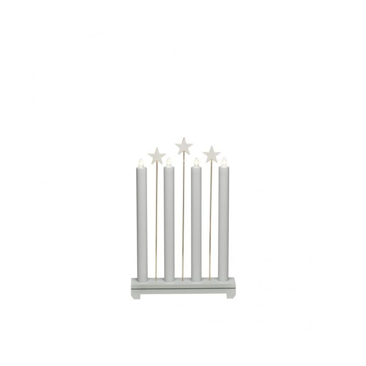 Electric Candle Holder 4 Lights 44 cm - Gray - Konstsmide