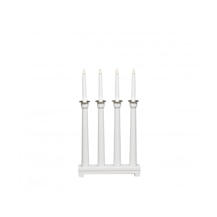 Electric candle holder 4 lights 50 cm - White - Konstsmide