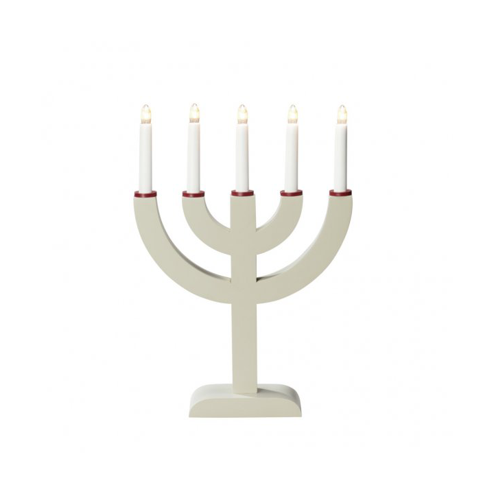 Konstsmide Electric candle holder 5 lights 41.7 cm Beige