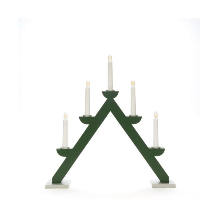 Electric Candle Holder 5 Lights 44 cm - Green - Konstsmide