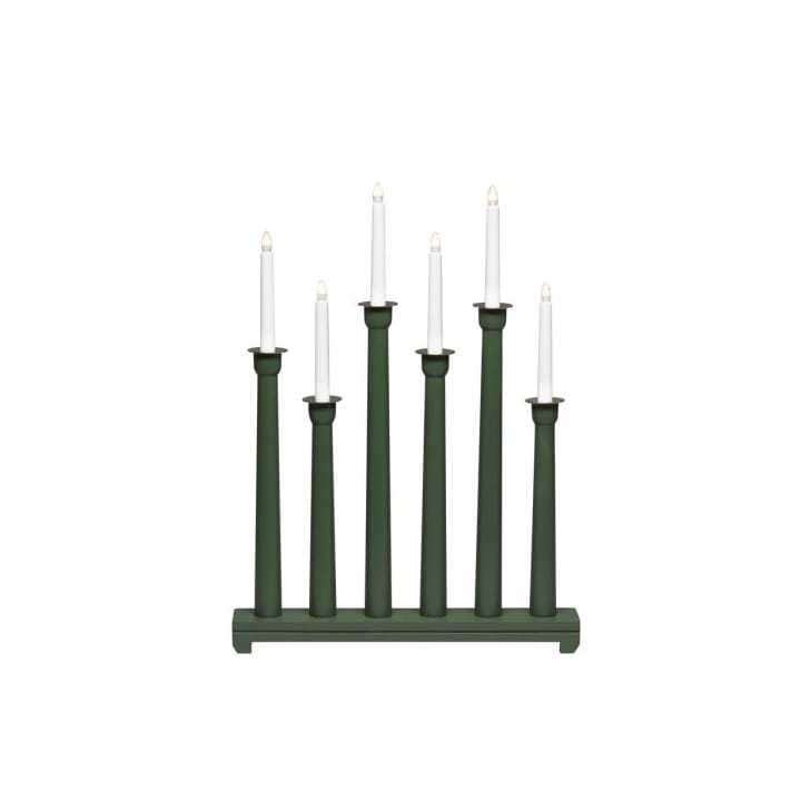 Electric candle holder 6 lights 59 cm - Green - Konstsmide