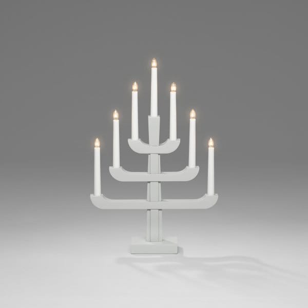 Electric Candle Holder 7 Lights 50 cm - Gray - Konstsmide