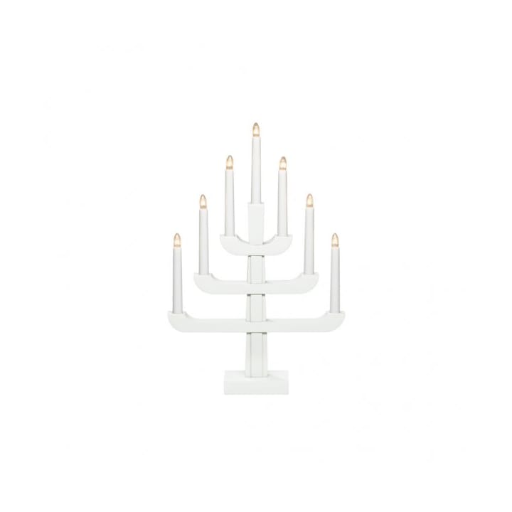 Electric Candle Holder 7 Lights 50 cm - White - Konstsmide