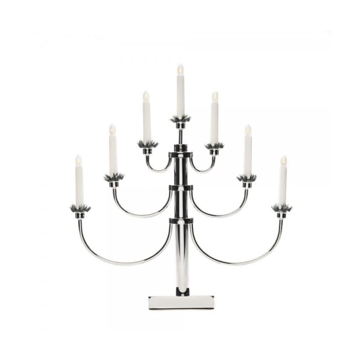 Electric Candle Holder 7 Lights 54 cm - Chrome - Konstsmide