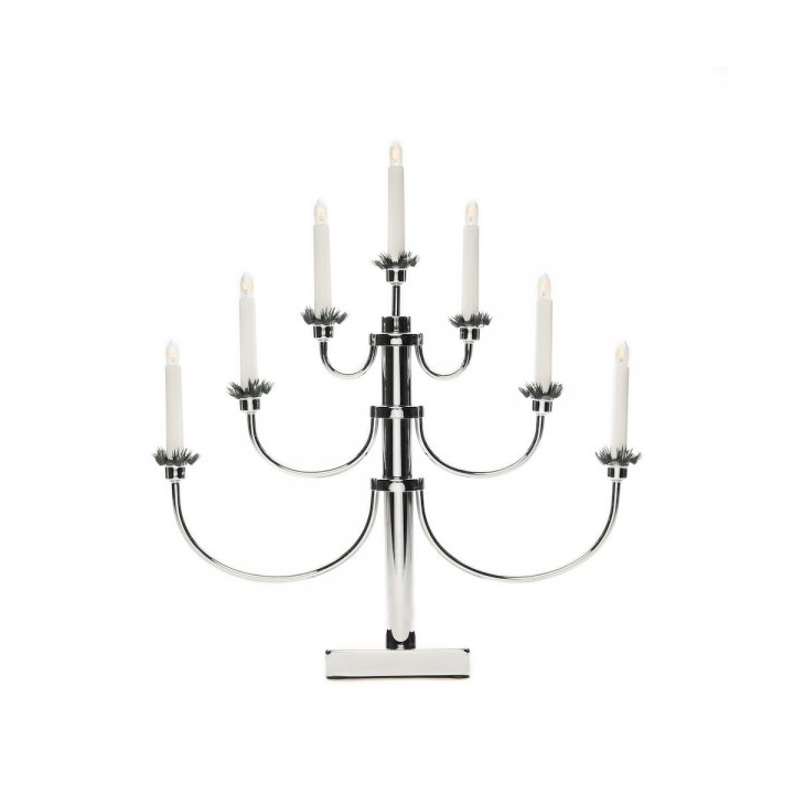 Konstsmide Electric Candle Holder 7 Lights 54 cm Chrome