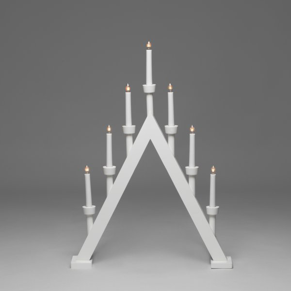 Konstsmide Electric Candle Holder 7 Lights 65 cm White