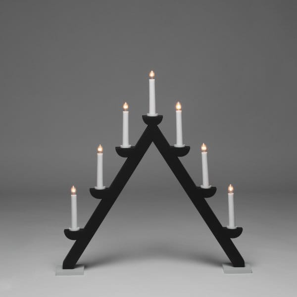 Electric Candlestick 7 Lights 56 cm - Black - Konstsmide