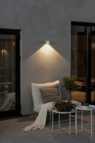 Gela Wall Lantern 15.5 cm, White Konstsmide