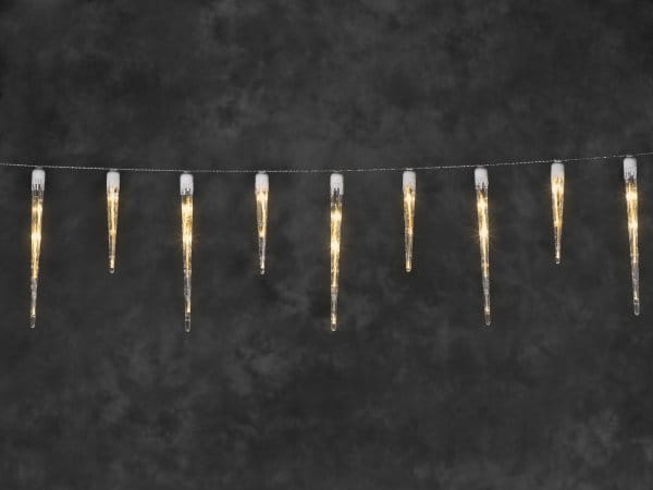 Icicle string 32 lights 775 cm - Amber - Konstsmide