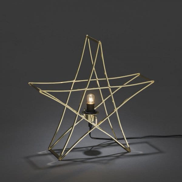 Metal star standing 40 cm - Brass - Konstsmide