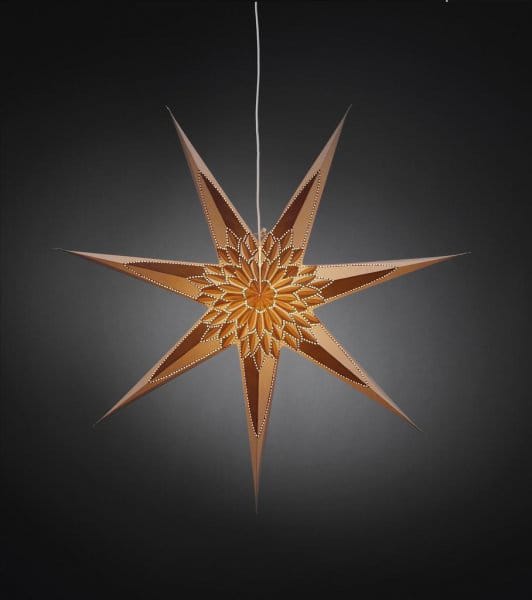 Paper Star 78 cm - White-gold - Konstsmide