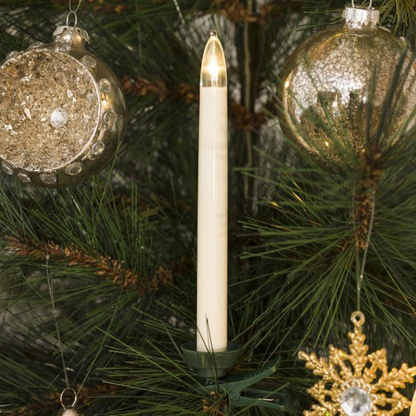 Weihnachtsbaumlichter 10 Stück - Weiß - Konstsmide