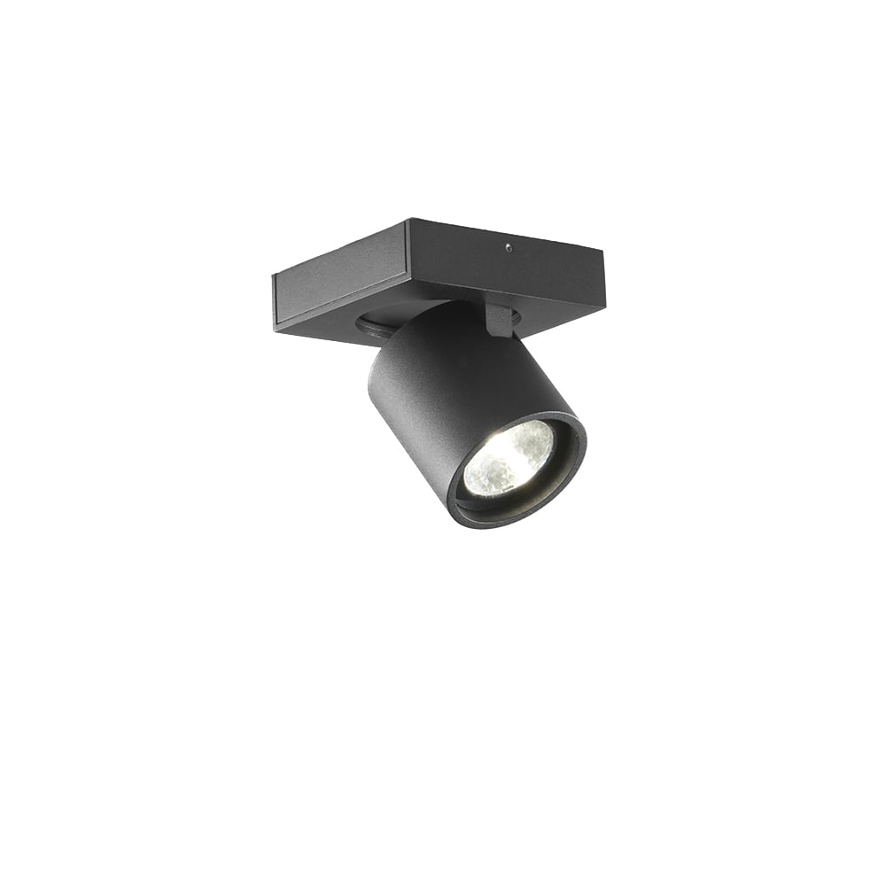 Light-Point Focus Mini 1 wall and ceiling lamp Black, 3000 kelvin