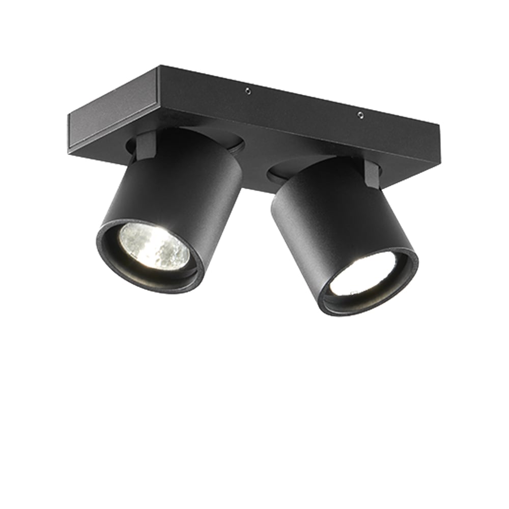 Light-Point Focus Mini 2 wall and ceiling lamp Black, 2700 kelvin