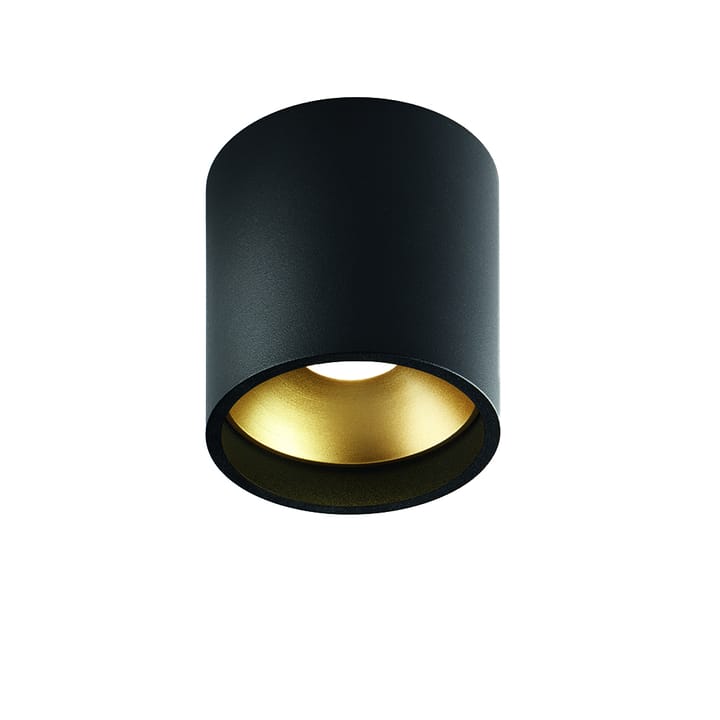 Solo Round spotlight, Black/gold, 3000 kelvin Light-Point
