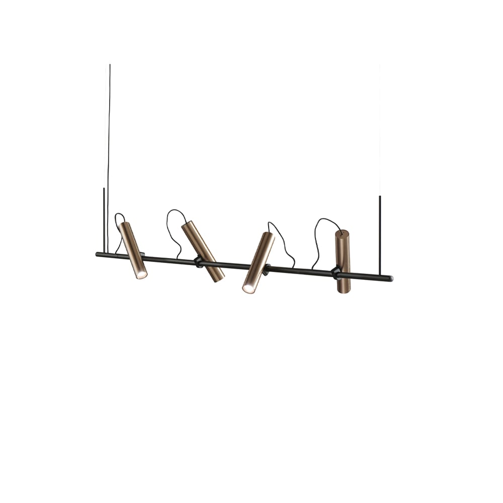 Light-Point Spirit pendant lamp Black/rose gold, s1500